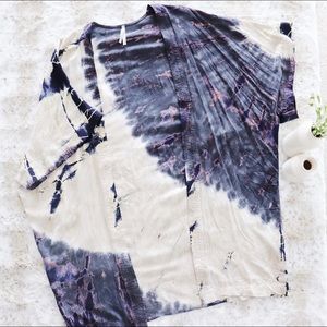 Edgy Tie Dye Kimono